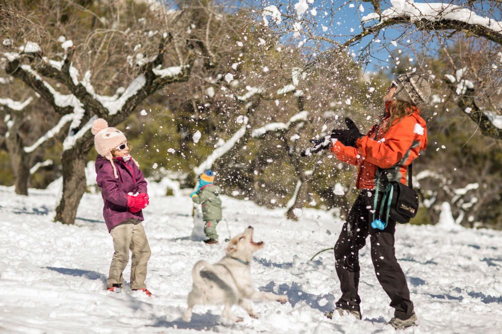 Un día de nieve en Confrides y Serrella.