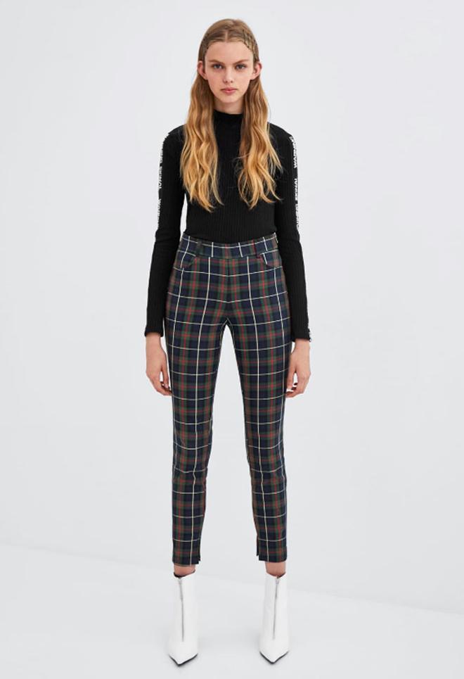 Pantalones de cuadros de Zara