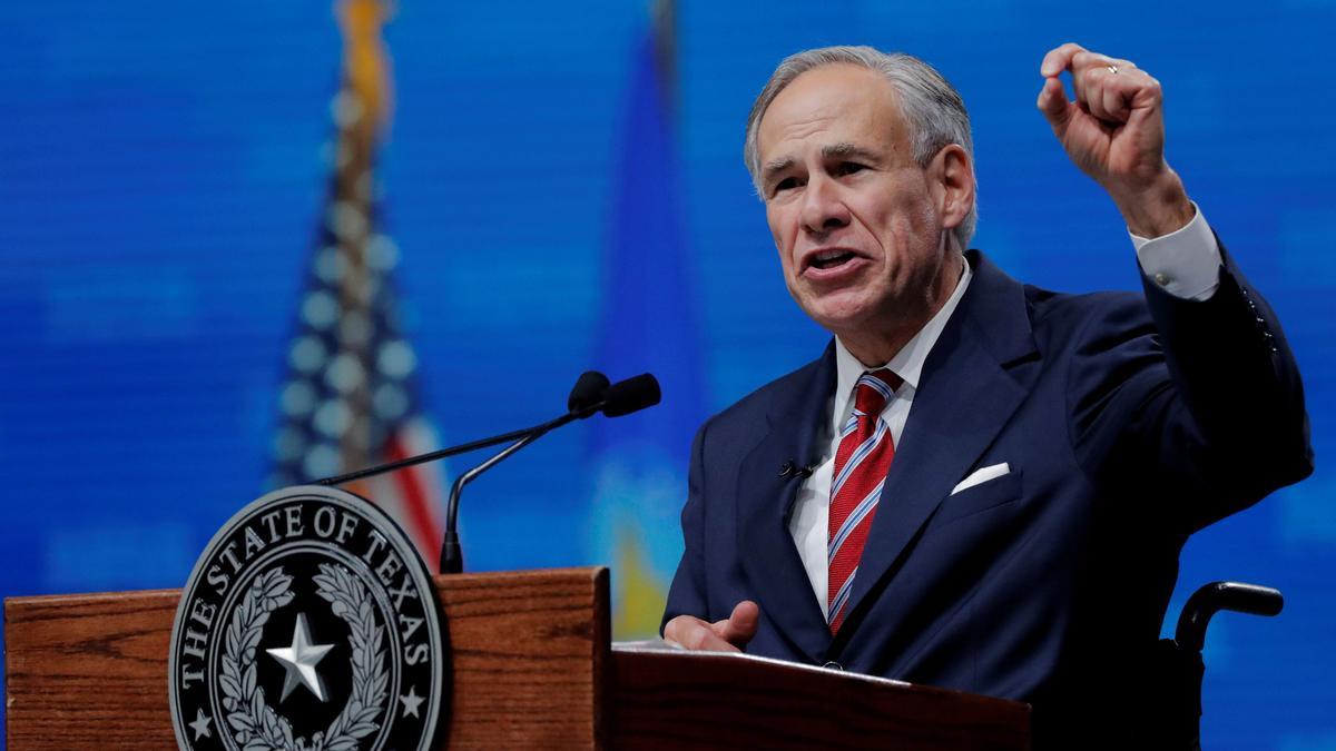 El Gobernador de Texas, Greg Abbott, durante la Convención Anual de la Asociación del Rifle celebrada en Dallas