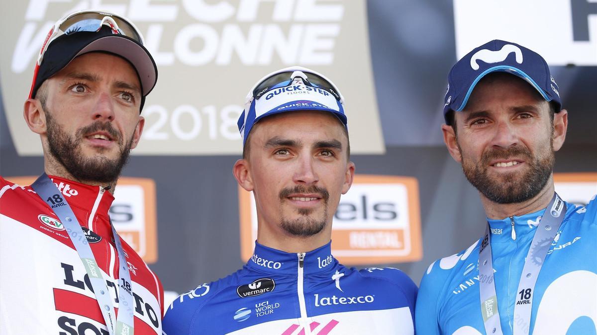 El podio de la Flecha Valona