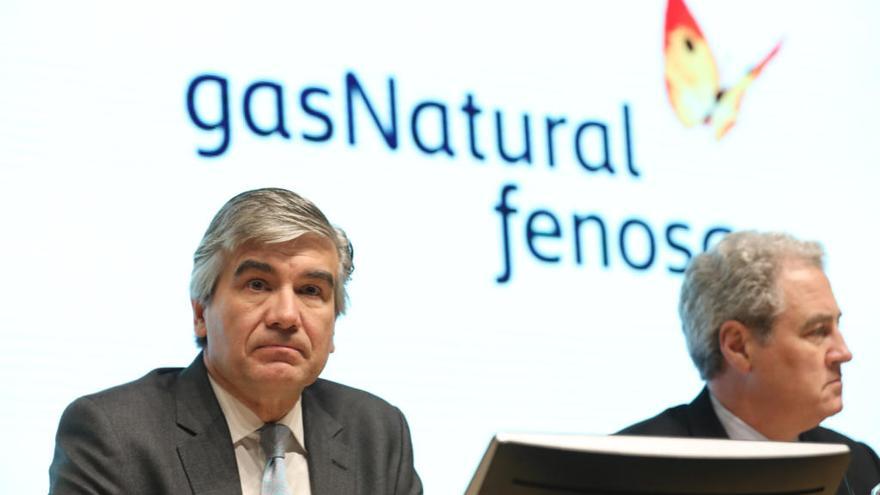 El presidente de Gas Natural Fenosa, Francisco Reynés, en primer término.
