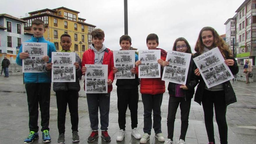 El periódico escolar &quot;Peña Túday&quot; de Llanes, en la calle