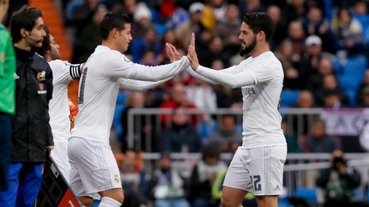 James e Isco no tuvieron su día