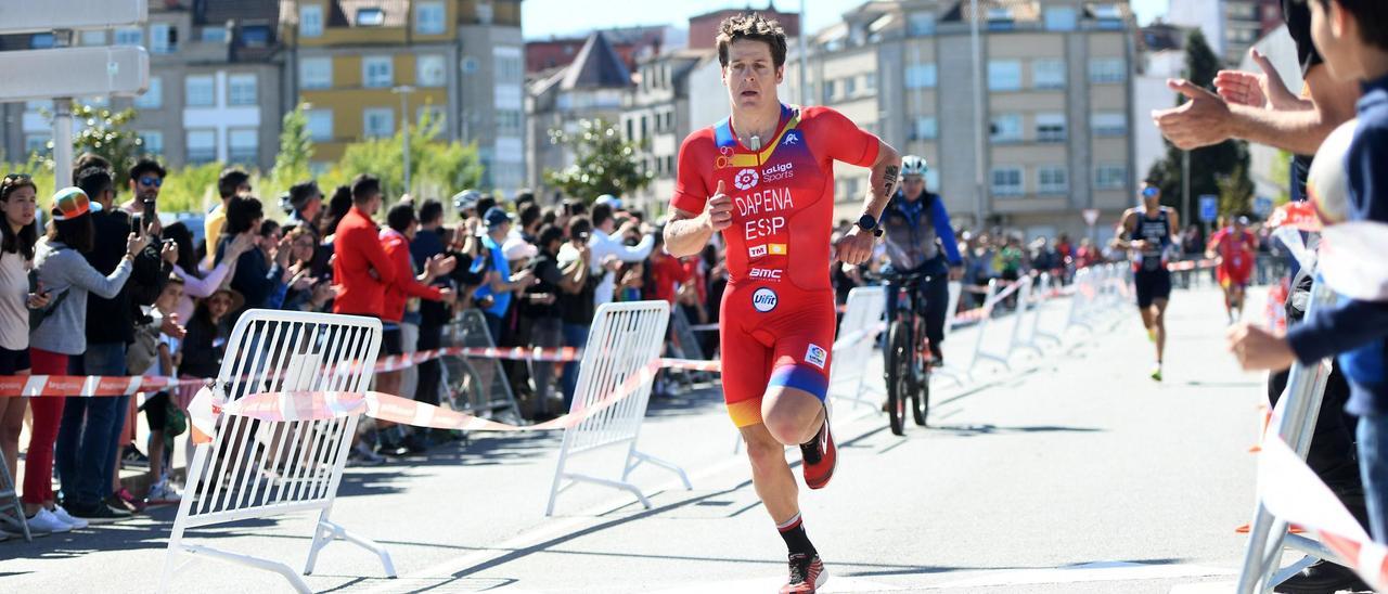 Pablo Dapena, en el Mundial de Triatlón de Larga Distancia de 2019.