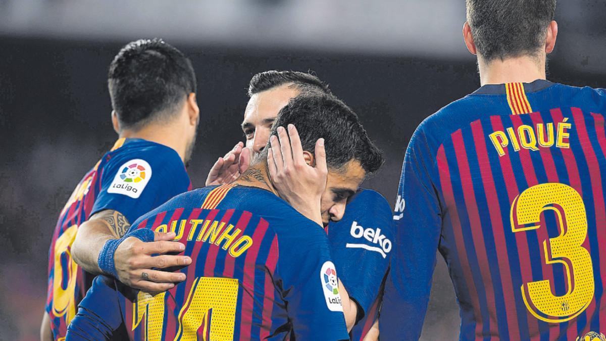 El Barça espera celebrar goles y título frente al Sevilla en la Supercopa de España