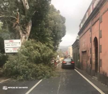 Registran más de 800 incidentes por el viento en Canarias