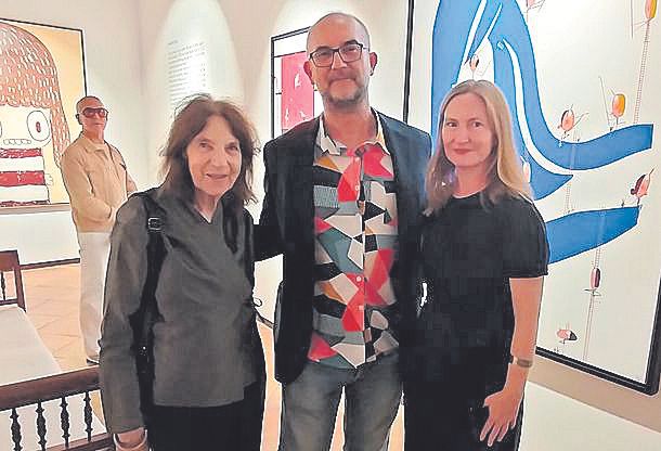 Amy Sheridan, Moisé Yagües y Cecilie Sheridan.