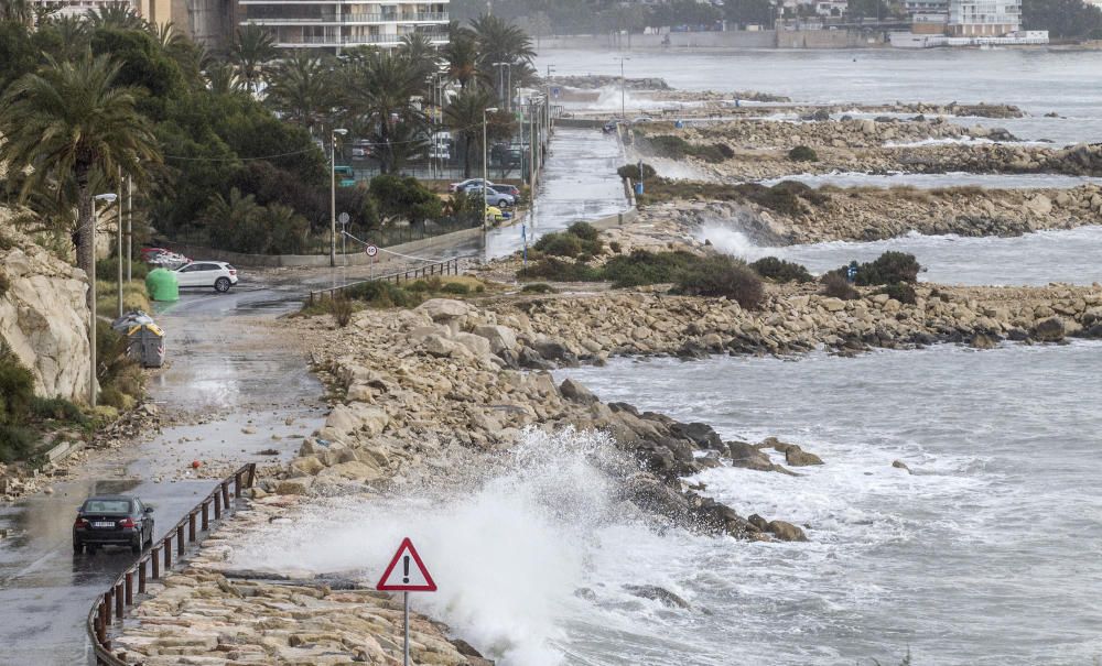 Efectos del Temporal Gloria en la ciudad de Alicante