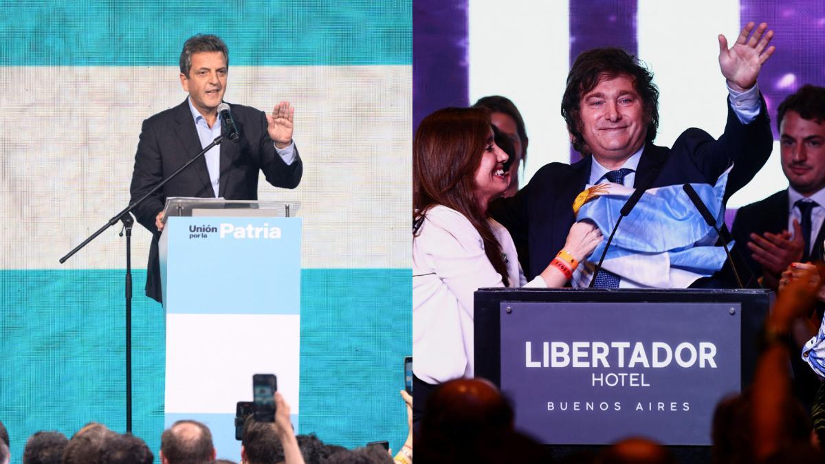 Sergio Massa y Javier Milei: quién es quién en las elecciones de Argentina