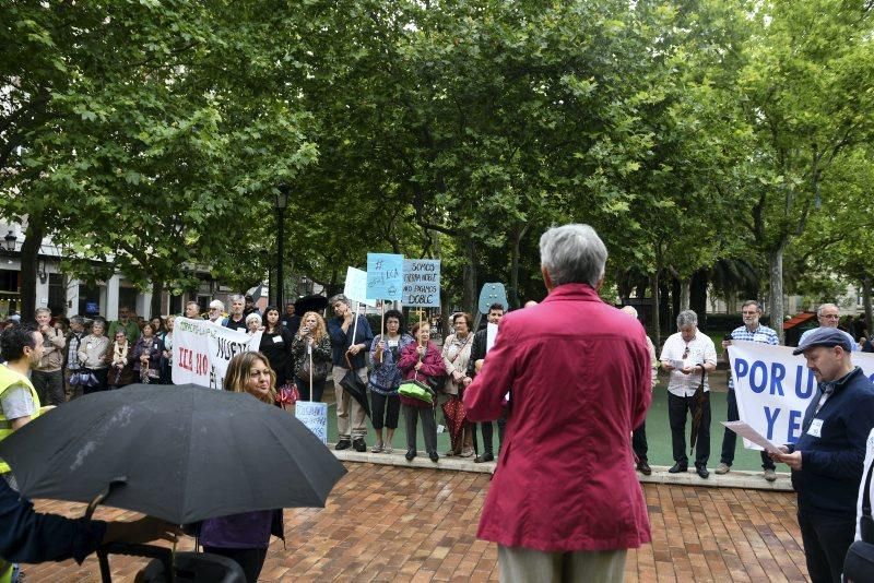 Manifestación contra el ICA en Zaragoza