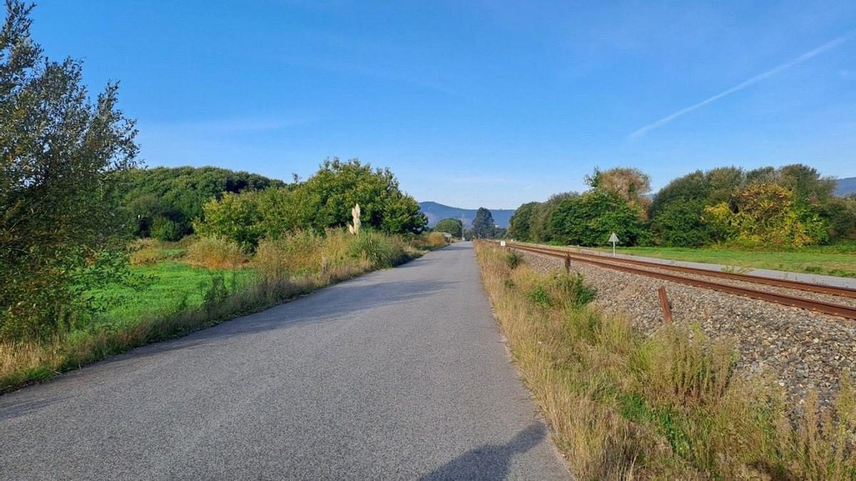 Emplazamiento de la futura estación de tren de Valga.