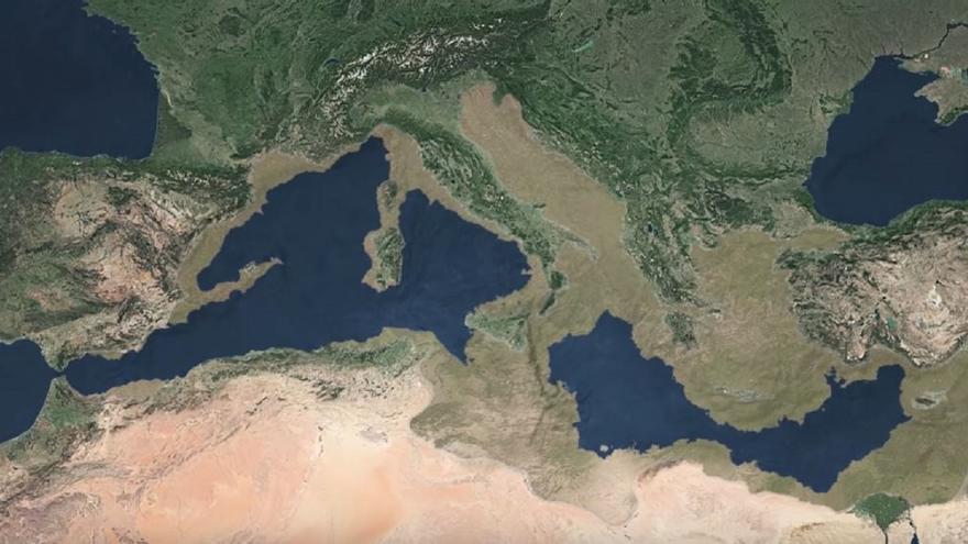 Una gigantesca cascada de 1,5 kilómetros de alto formó el Mediterráneo actual