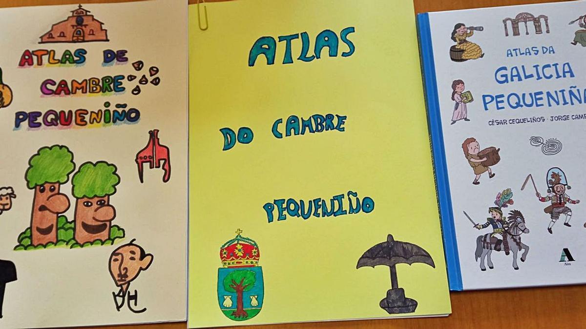 Dibujos de alumnos dentro del proyecto para elaborar el ‘Atlas do Cambre pequeniño’.   | // LA OPINIÓN