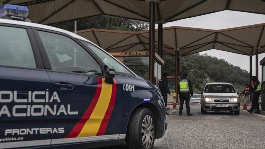 La frontera a la Jonquera en una imatge d&#039;arxiu.