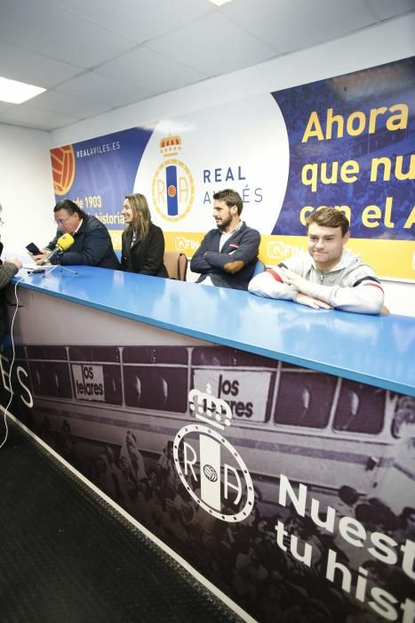 Rueda de prensa de la directiva del Real Avilés