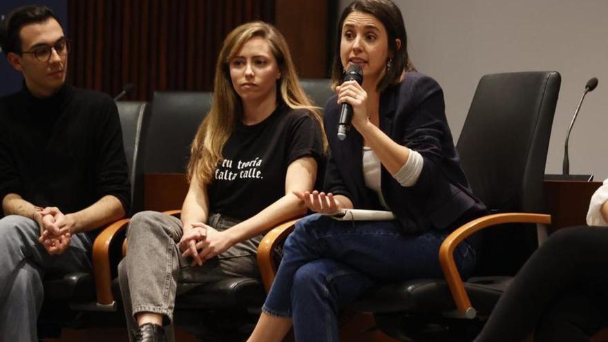 Irene Montero se presenta como la auténtica izquierda frente a PSOE y Sumar