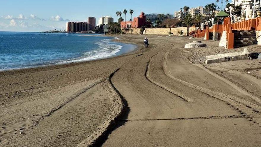 Una playa del municipio de Benalmádena.