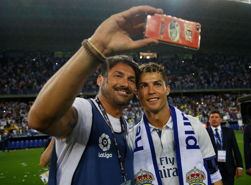 El Real Madrid celebra la Liga en Málaga