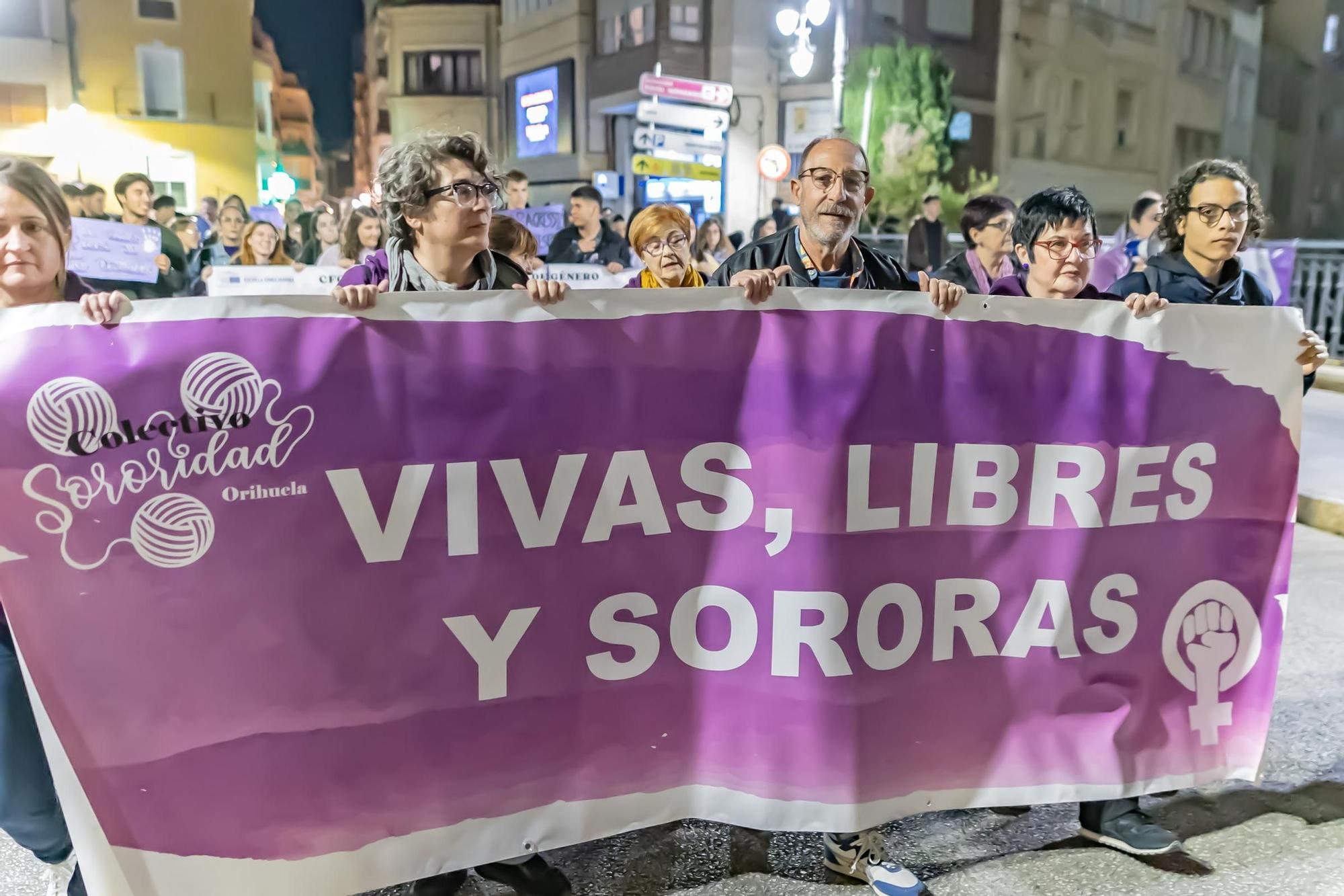 Marcha por la eliminación de la violencia contra las mujeres en Orihuela