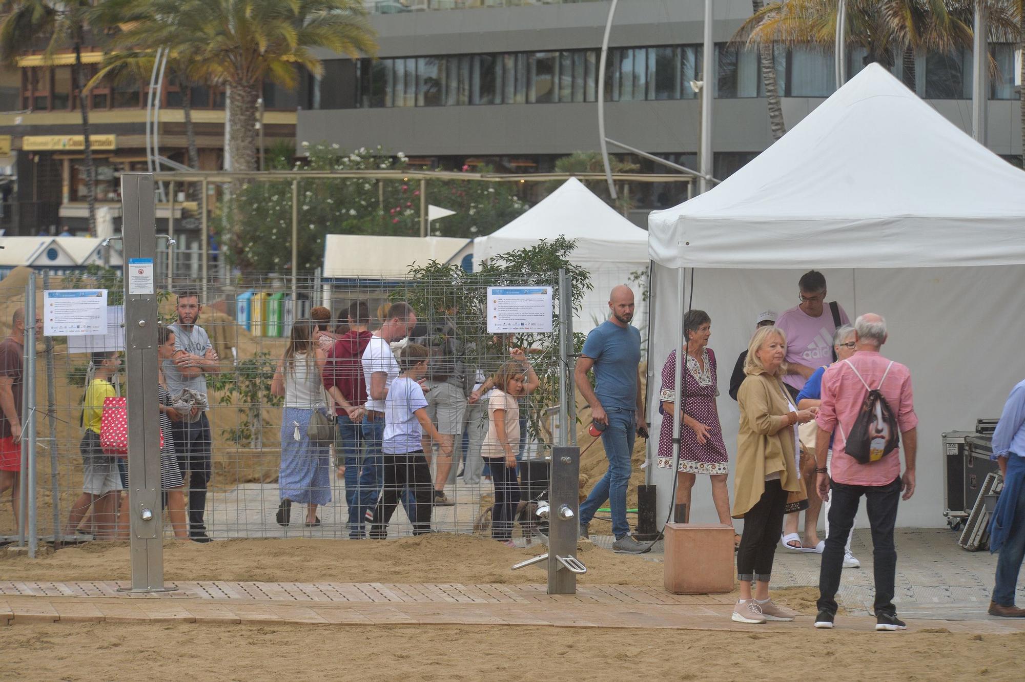 El belén de Las Canteras reduce su horario por falta de luz eléctrica