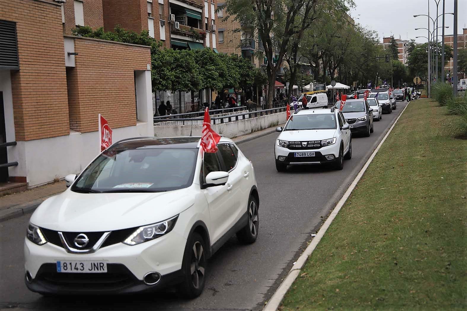 Caravana sindical para exigir al Gobierno que cumpla con sus compromisos