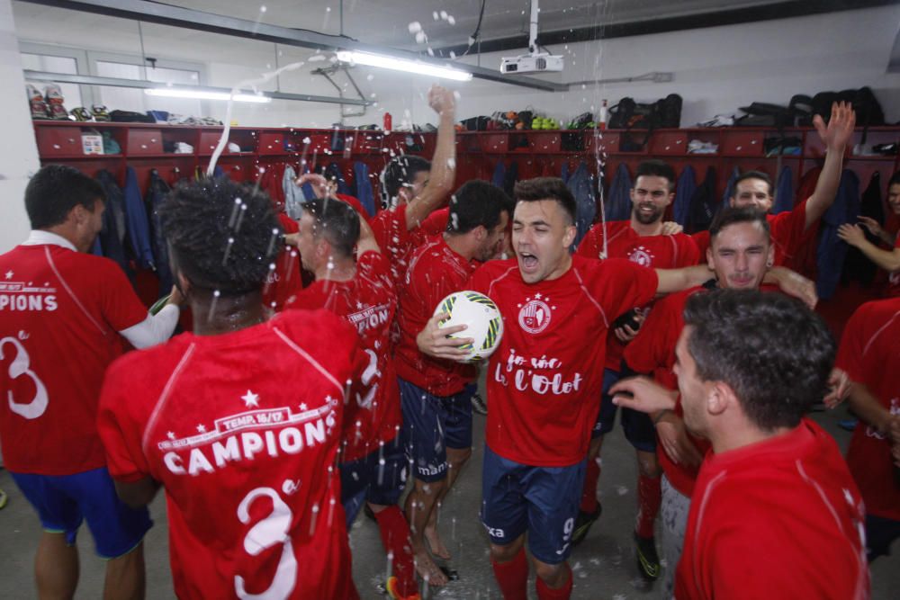 Celebració del títol de Tercera de l'Olot