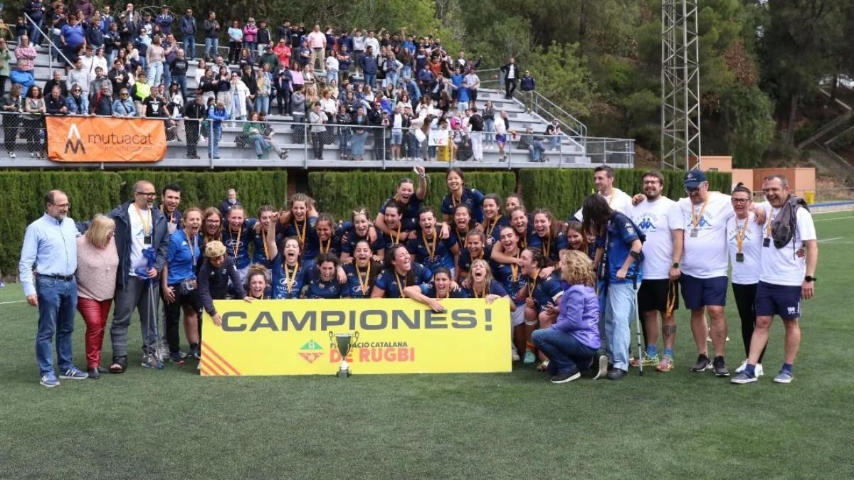 La UE Santboiana, campiona de la Divisió d'Honor Catalana Femenina de rugby