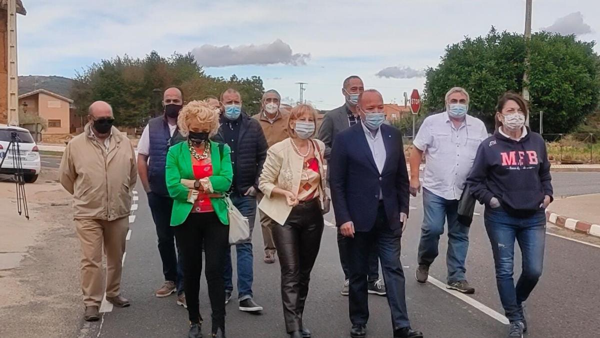 Visita a las obras de la carretera Alcubilla de Nogales-Benavente.