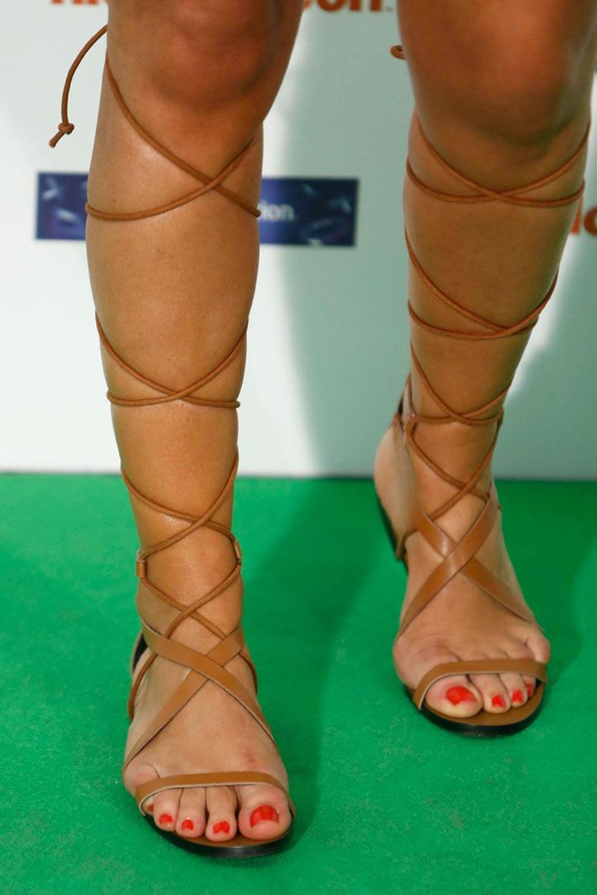 Sandalias de gladiador de Paula Echevarría