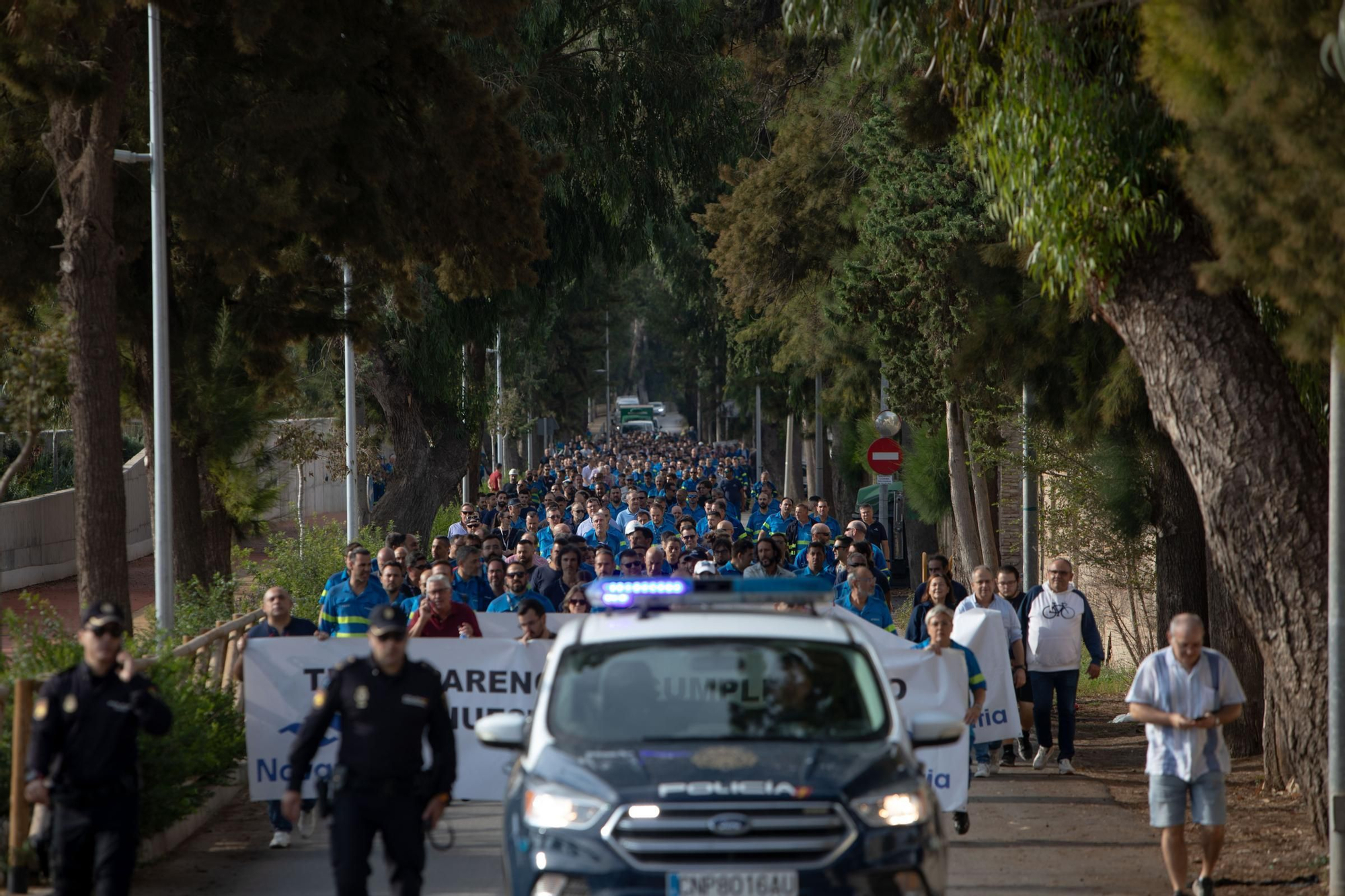 Protesta de los trabajadores de Navantia
