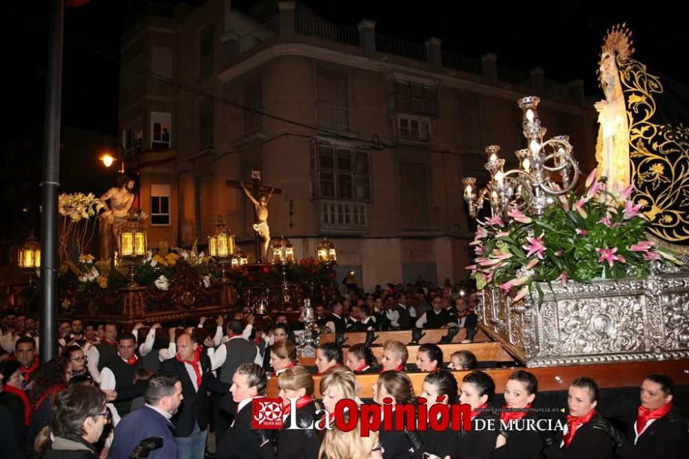 Encuentro en Lorca del Cristo de la Sangre, Señor de la Penitencia y la Virgen de la Soledad