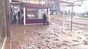 Efectos del temporal en L’Ampolla.