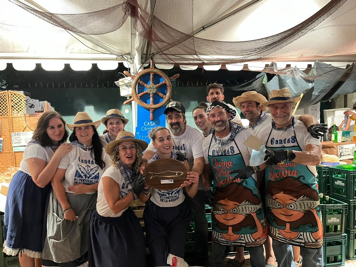 Los ganadores, celebrando el triunfo
