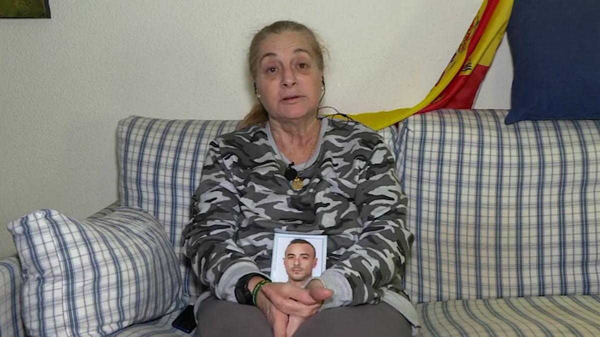 Francisca María Gómez, madre de Miguel Ángel González, el guardia civil asesinado en Barbate
