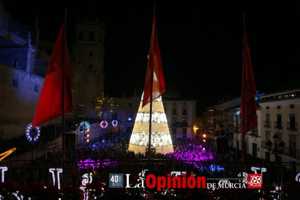 Encendido de luces de Navidad en Lorca