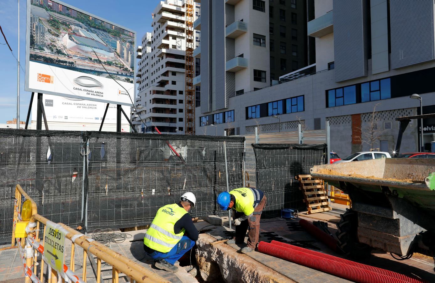 Las obras del Casal España Arena de València