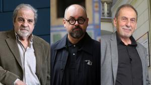 Juan Marsé, Carlos Ruiz Zafón y Josep Maria Benet i Jornet. 