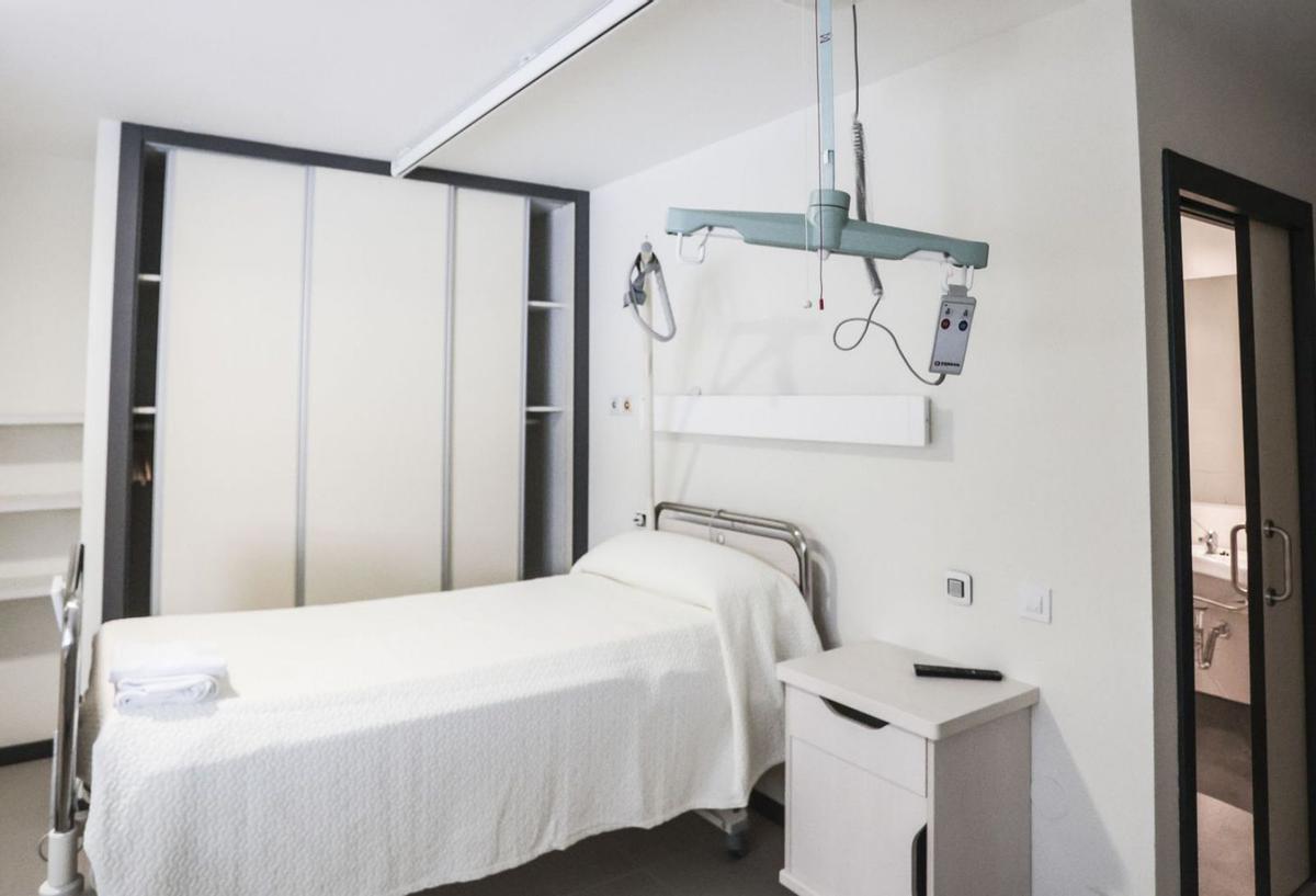 Una de las habitaciones del área residencial del Credine, por ahora sin plazos para ponerse en marcha. | Irma Collín