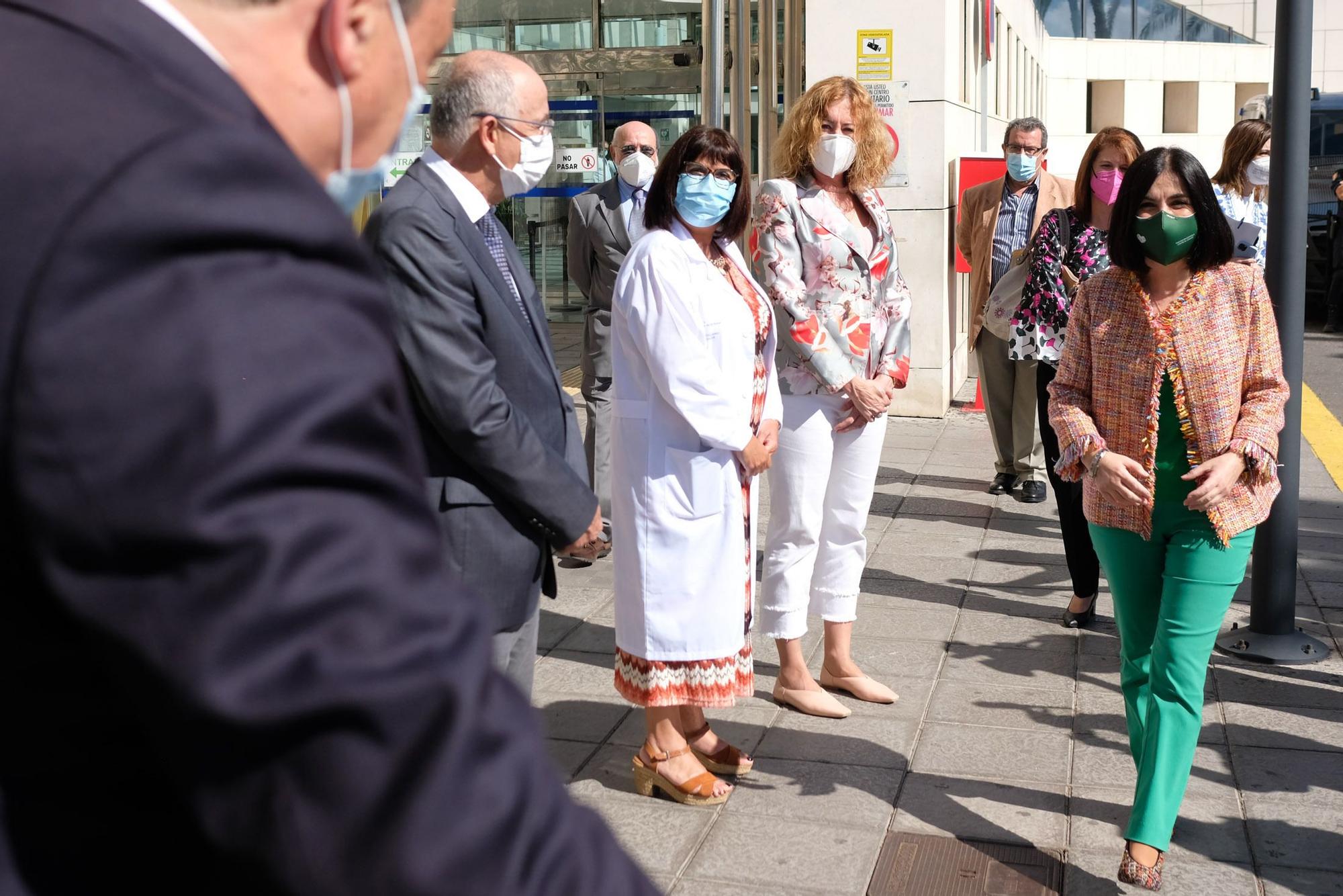 La ministra de Sanidad Carolina Darias visita el Hospital Universitario Insular de Gran Canaria