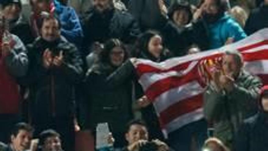 Celebració del primer gol gironí