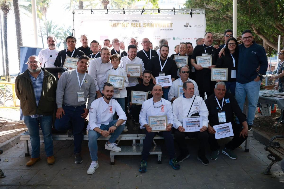 Los participantes en la primera edición del concurso, tras la entrega de premios.