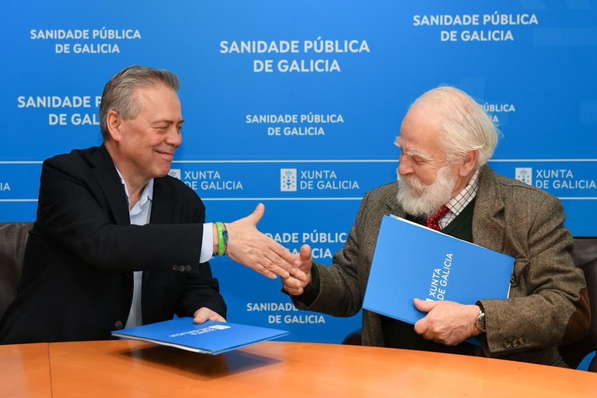 Antonio López y Enrique Marchesi-Herce, este martes, en la firma del convenio.