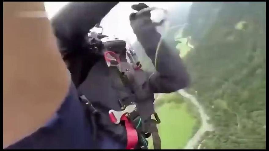 Durísimo vídeo del paracaidista que fallece tras tres días en coma (+18)