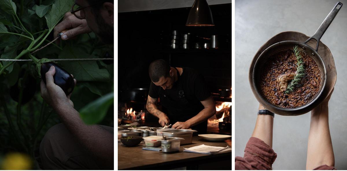 Los sabores de los ingredientes locales se ensalzan en la cocina a la brasa de Gonzalo.