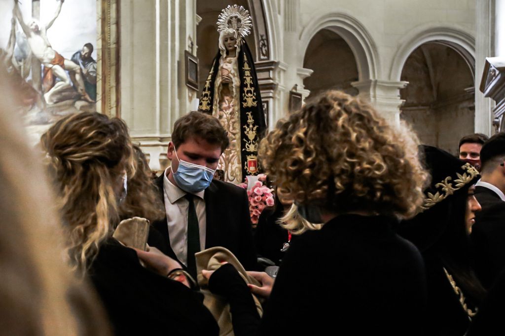 Semana Santa de Lorca 2022: Virgen de la Soledad del Paso Negro, iglesia y procesión