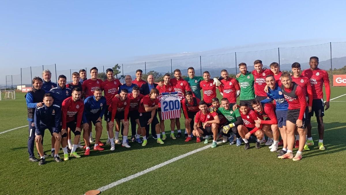 Borja García celebró recientemente sus 200 partidos con el Girona