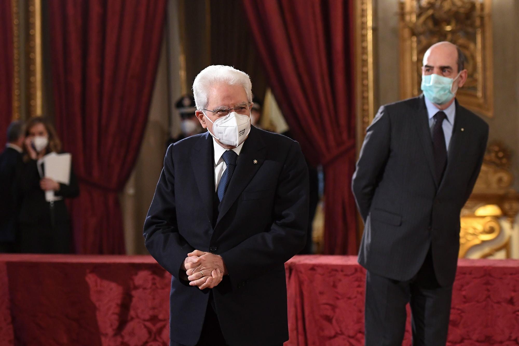 El presidente de la República de Italia, Sergio Mattarella, en una imagen de enero de 2021.