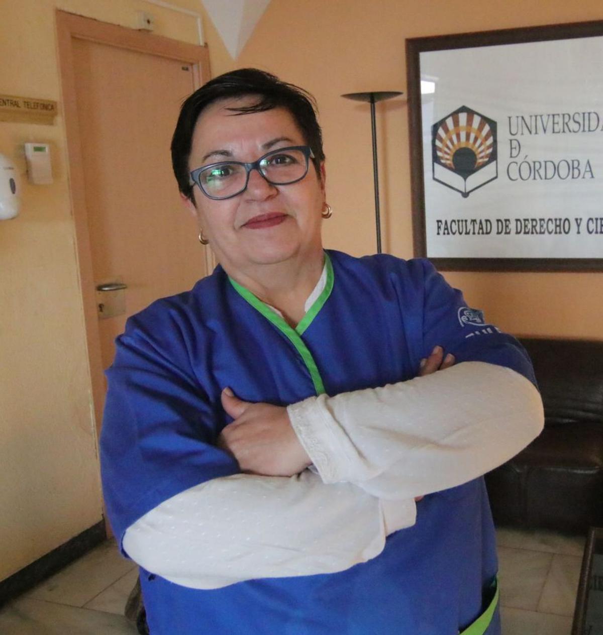 Lola Mármol 8 Trabajadora de la limpieza en la Facultad de Derecho.