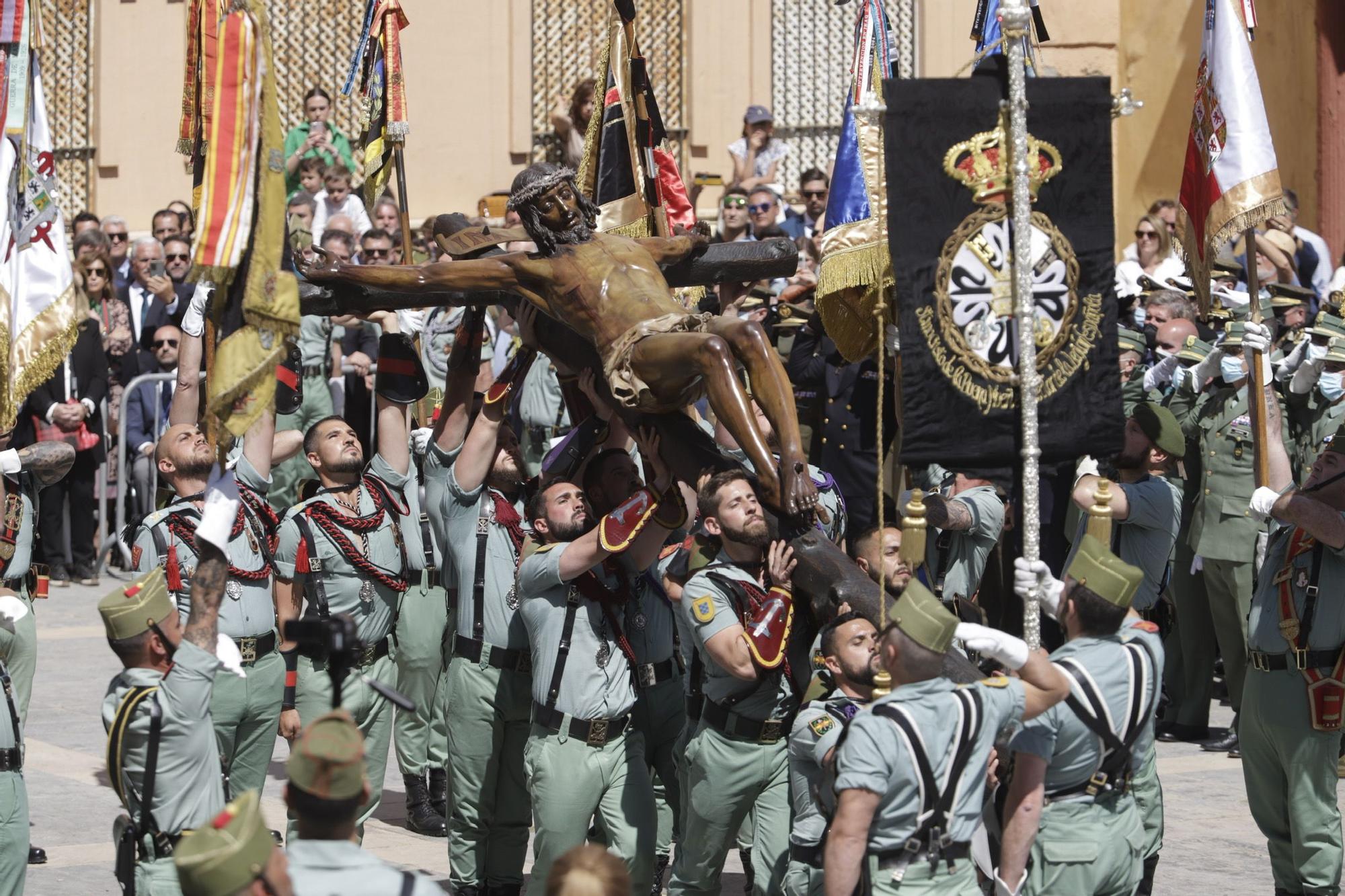 Las imágenes del traslado de la Legión del Cristo de la Buena Muerte de Mena