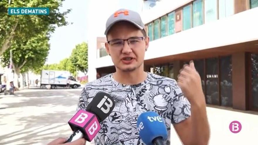 Janco Halberg, ante las cámaras de IB3TV